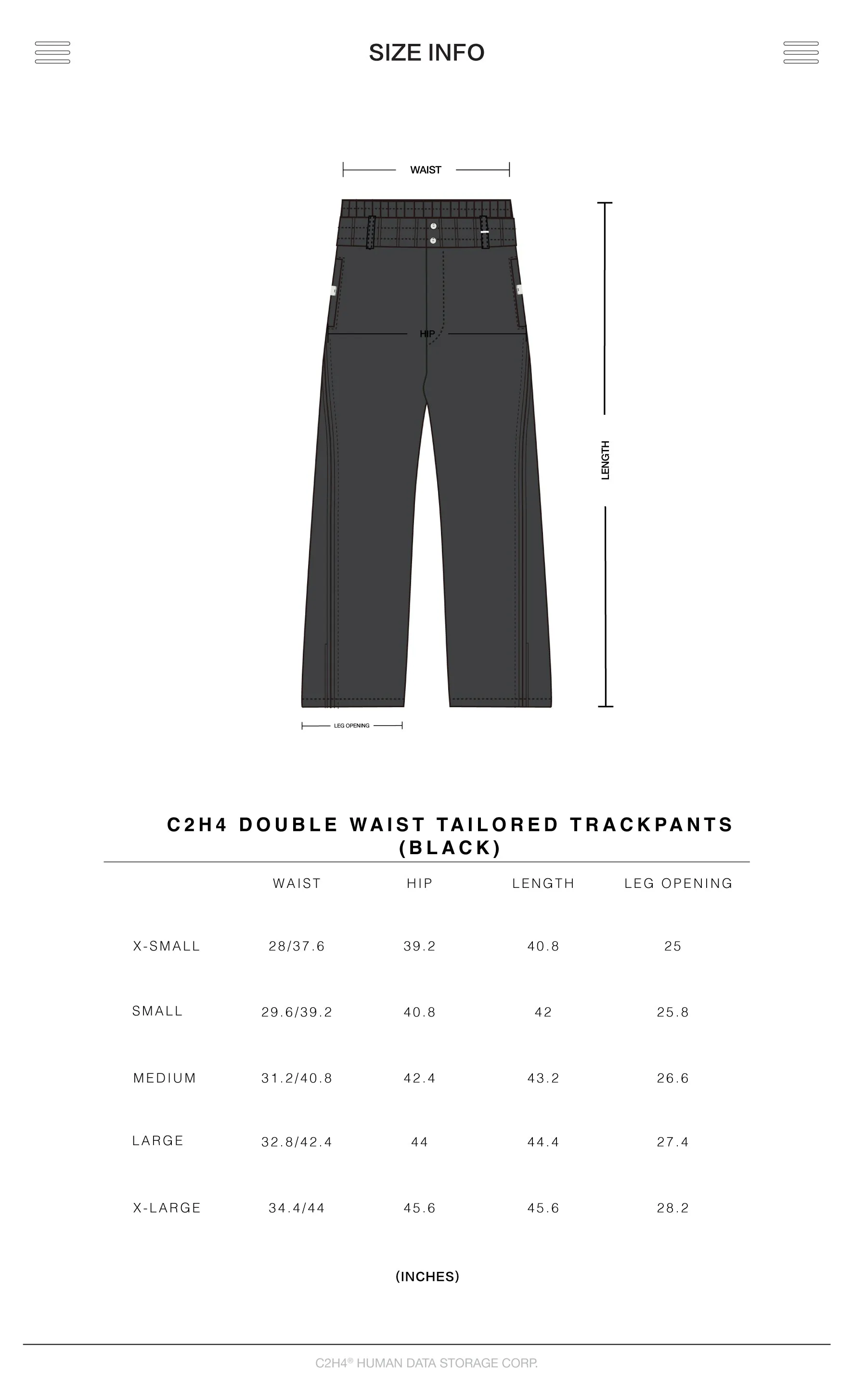 009 - Double Waist Tailored Trackpants