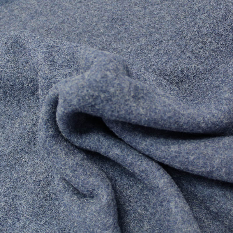 100% Boiled Wool - Denim Blue