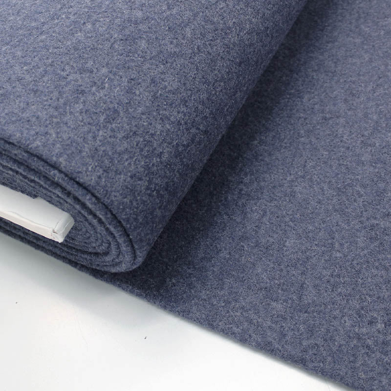 100% Boiled Wool - Denim Blue