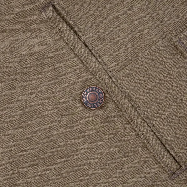 11oz Herringbone Work Pants - Khaki (IH-735-KHA) Tag 30, Hemmed to 31.5''