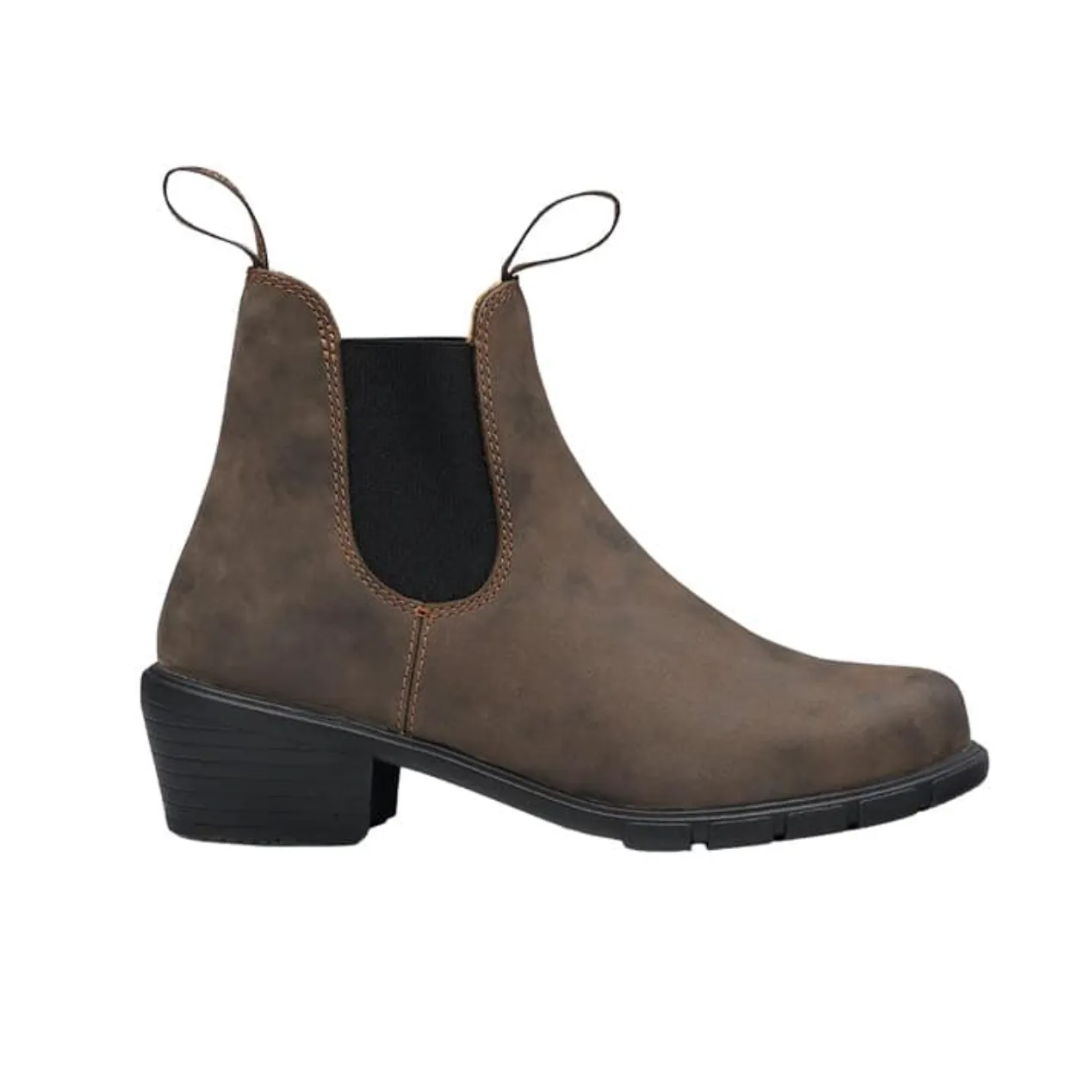 1677- Rustic Brown Heeled Boots