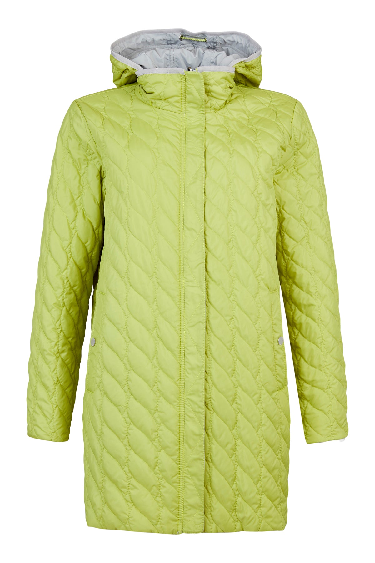 657- Lime/Grey Reversible Rain Coat - Frandsen