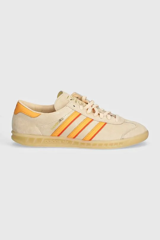 adidas Originals leather sneakers Hamburg 24 beige color IG2109