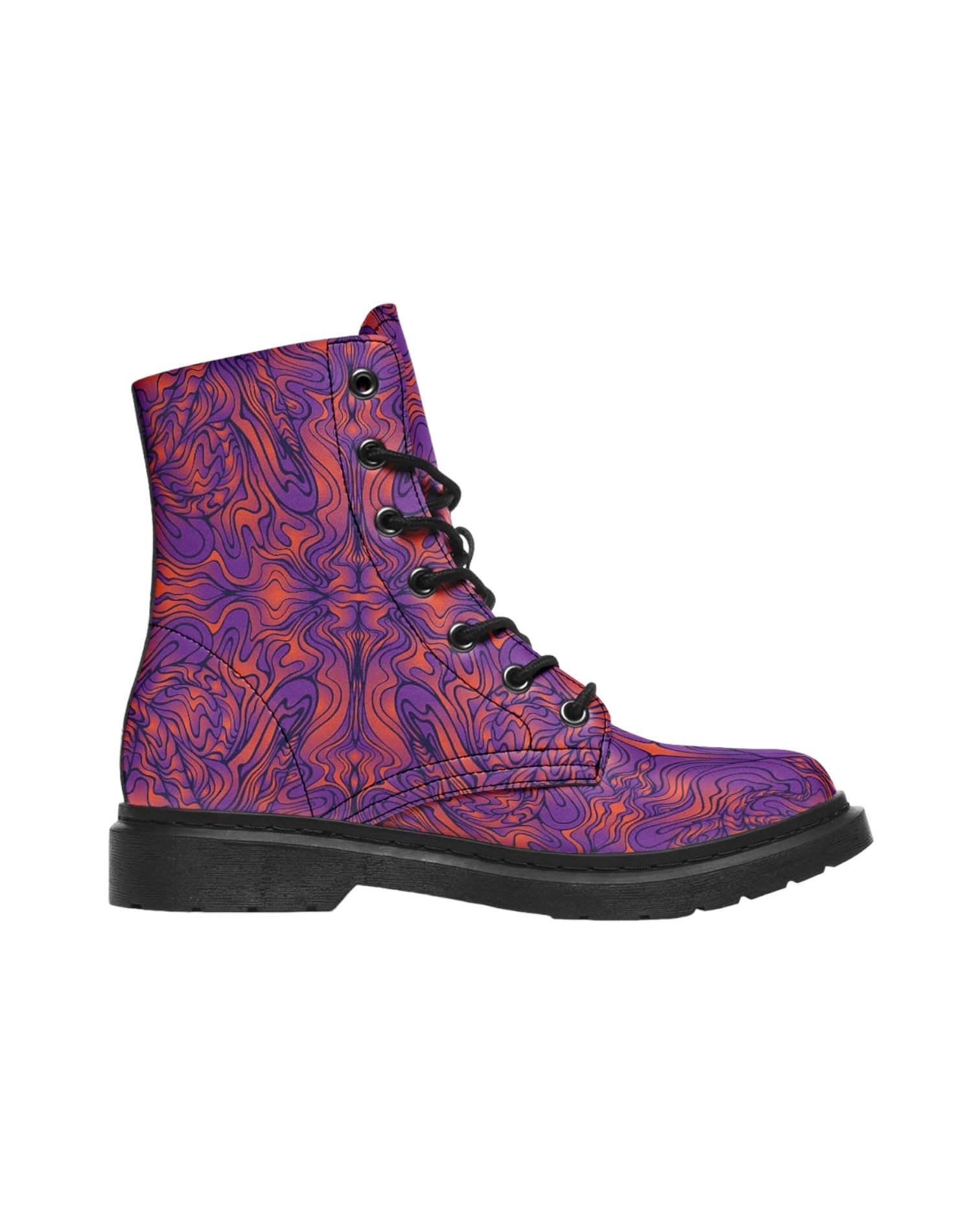 Amethyst Fire Combat Festival Boots