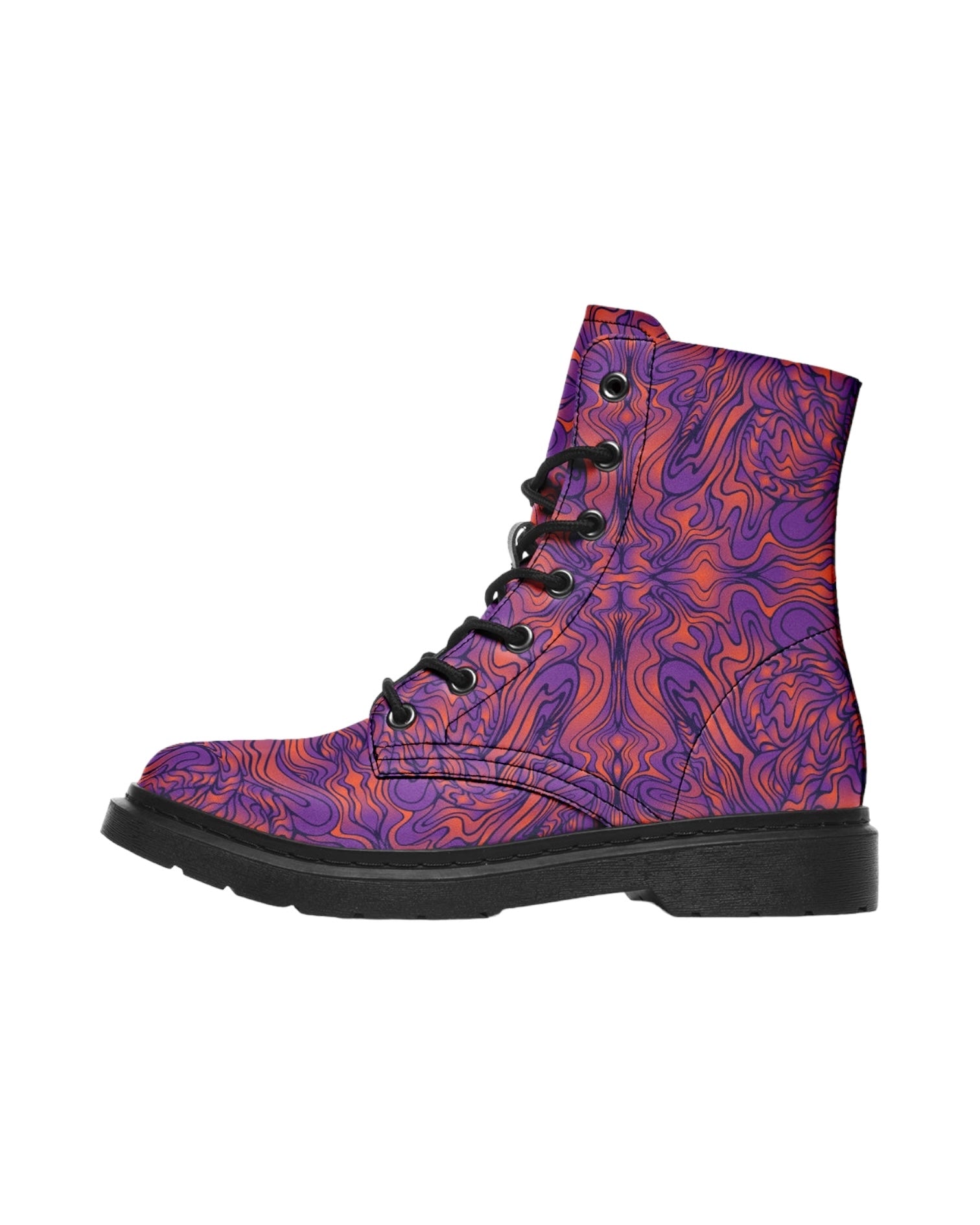 Amethyst Fire Combat Festival Boots