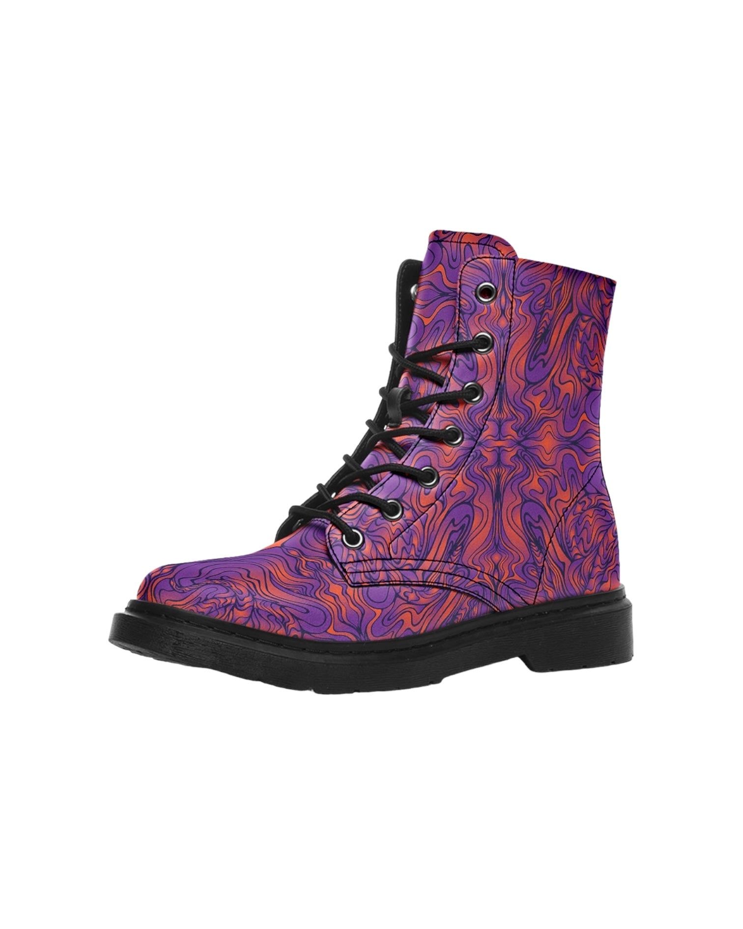 Amethyst Fire Combat Festival Boots