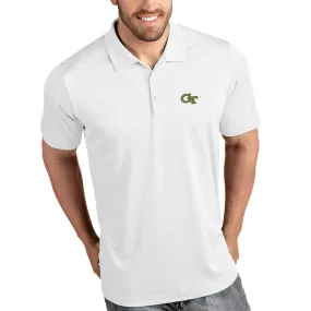 Antigua Georgia Tech Yellow Jackets White Tribute Polo