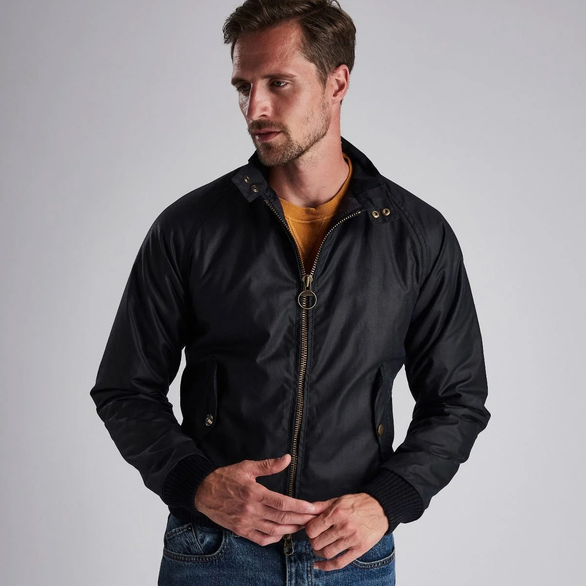 Barbour Intl - Merchant Wax Jacket In Navy