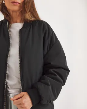 Black Classic Bomber Jacket