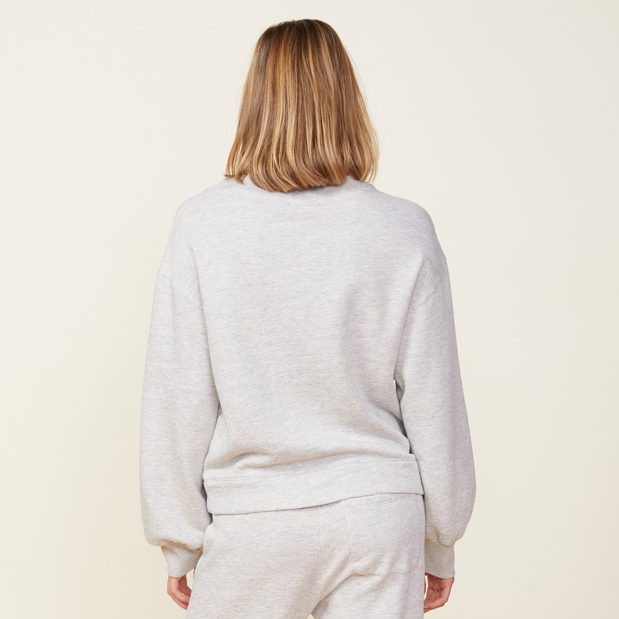 Blouson Sleeve Crew Neck Sweatshirt