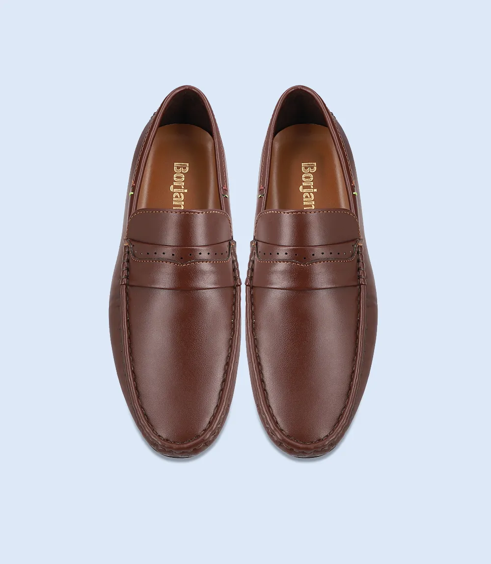 BM5244-BROWN-Men Loafers