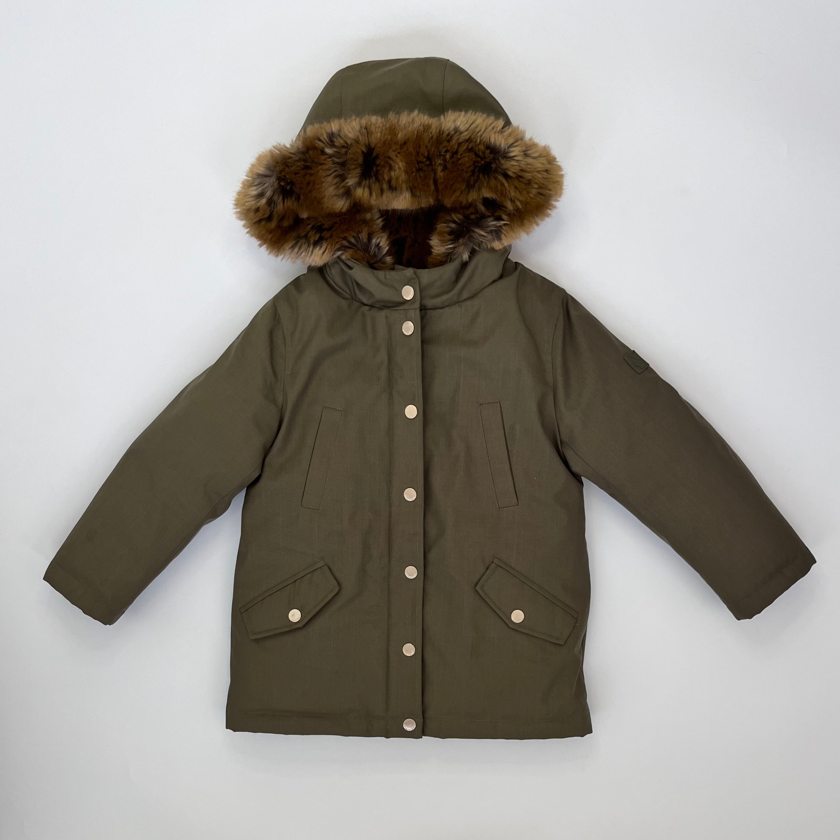 Bonpoint Khaki Parka Coat: 6 Years