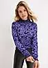 bonprix Turtleneck Floral Tunic