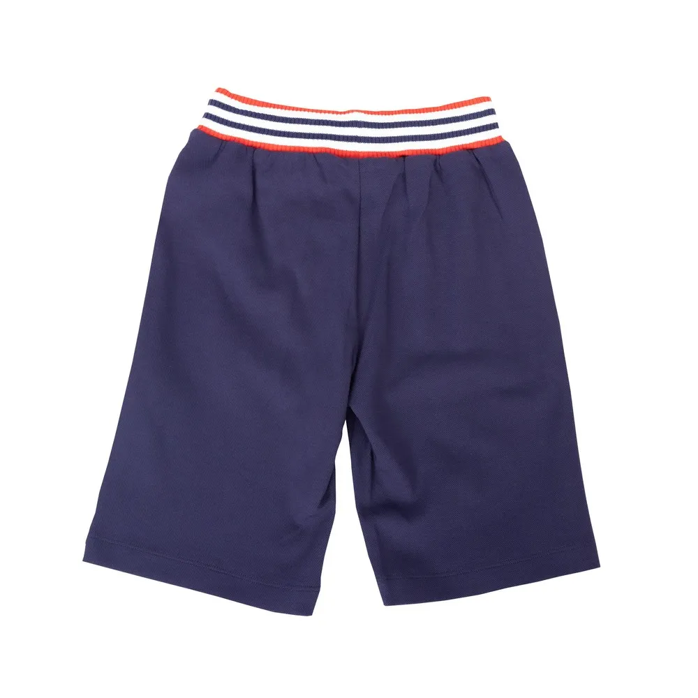 Boys Blue Medal Logo Sweatshort