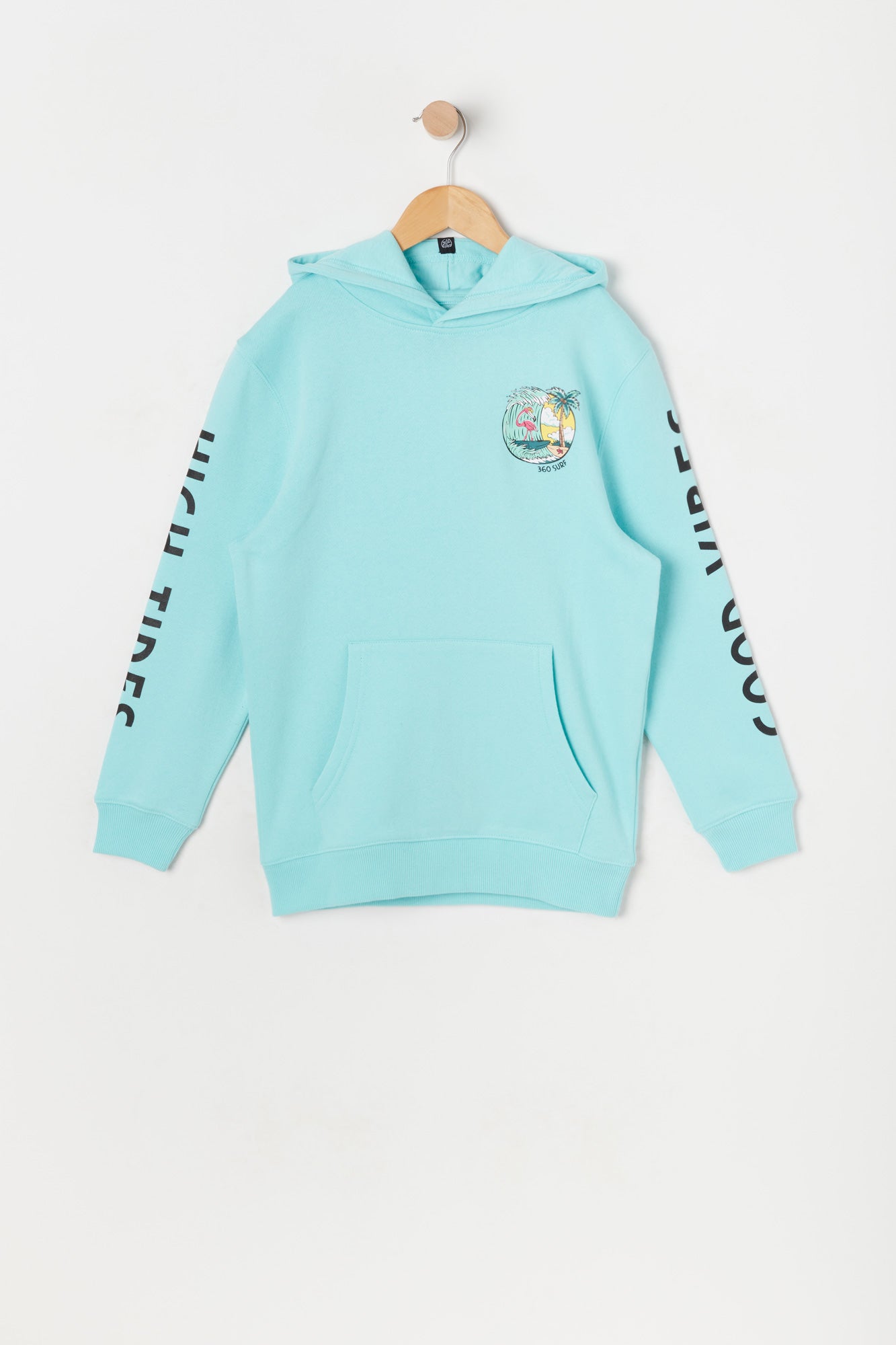 Boys High Vibes Good Vibes Graphic Fleece Hoodie