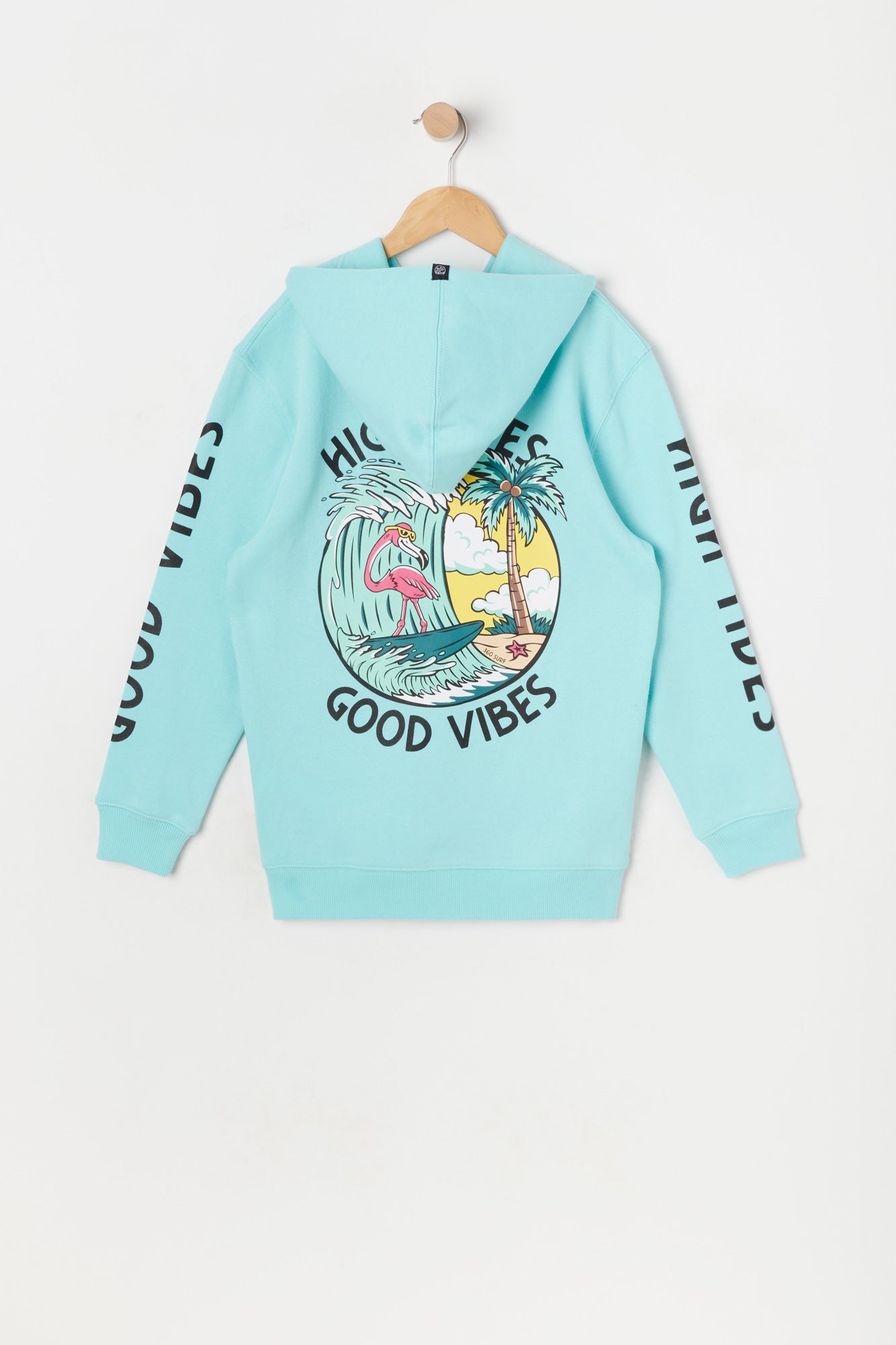 Boys High Vibes Good Vibes Graphic Fleece Hoodie