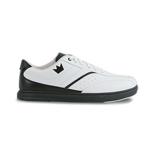 Brunswick Mens Vapor White Black Bowling Shoes