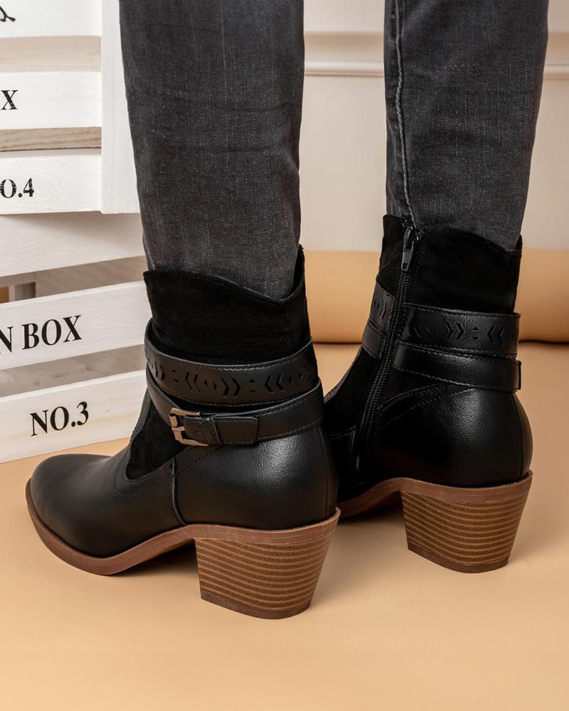 Buckle Ankle Boots