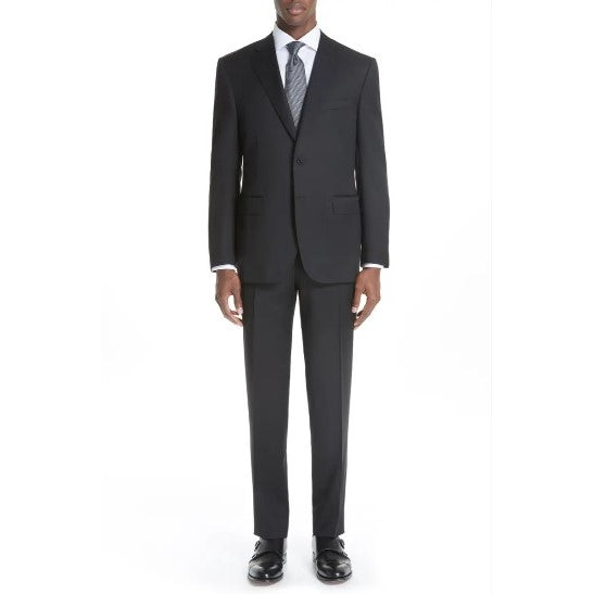 Canali Siena Contemporary Black Suit