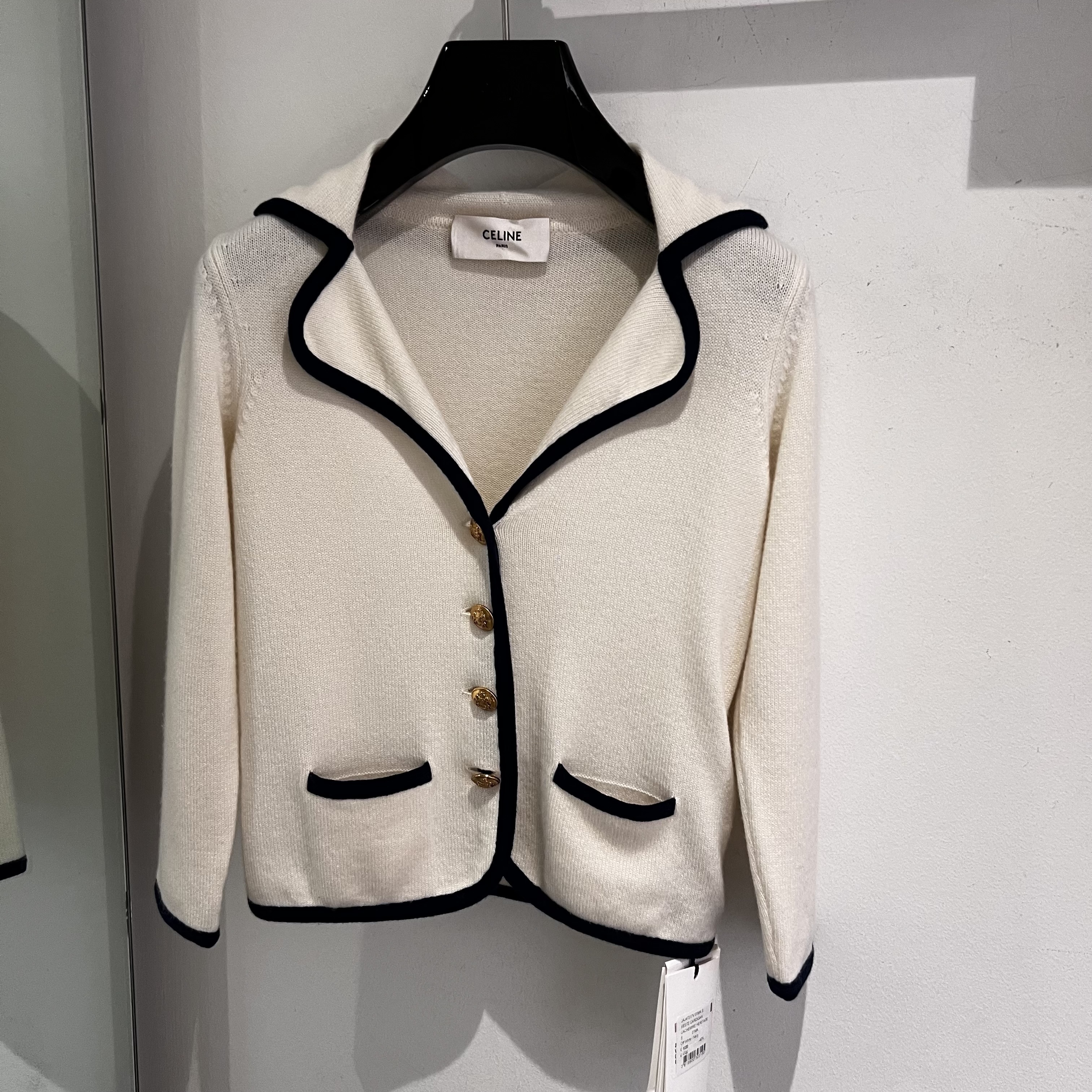 CELINE  |cardigan jacket in heritage cashmere