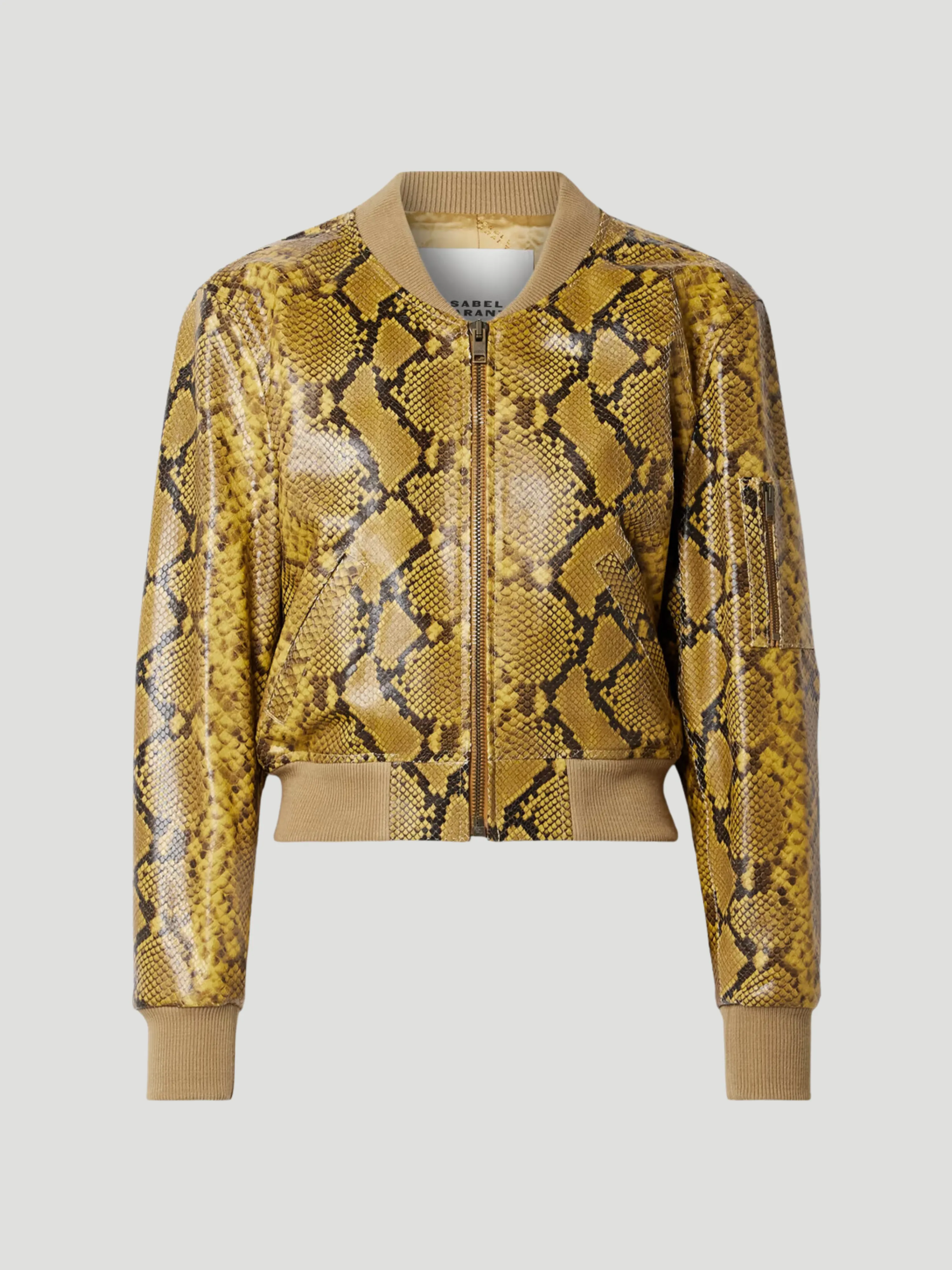 Cerem Animal-Print Bomber Jacket