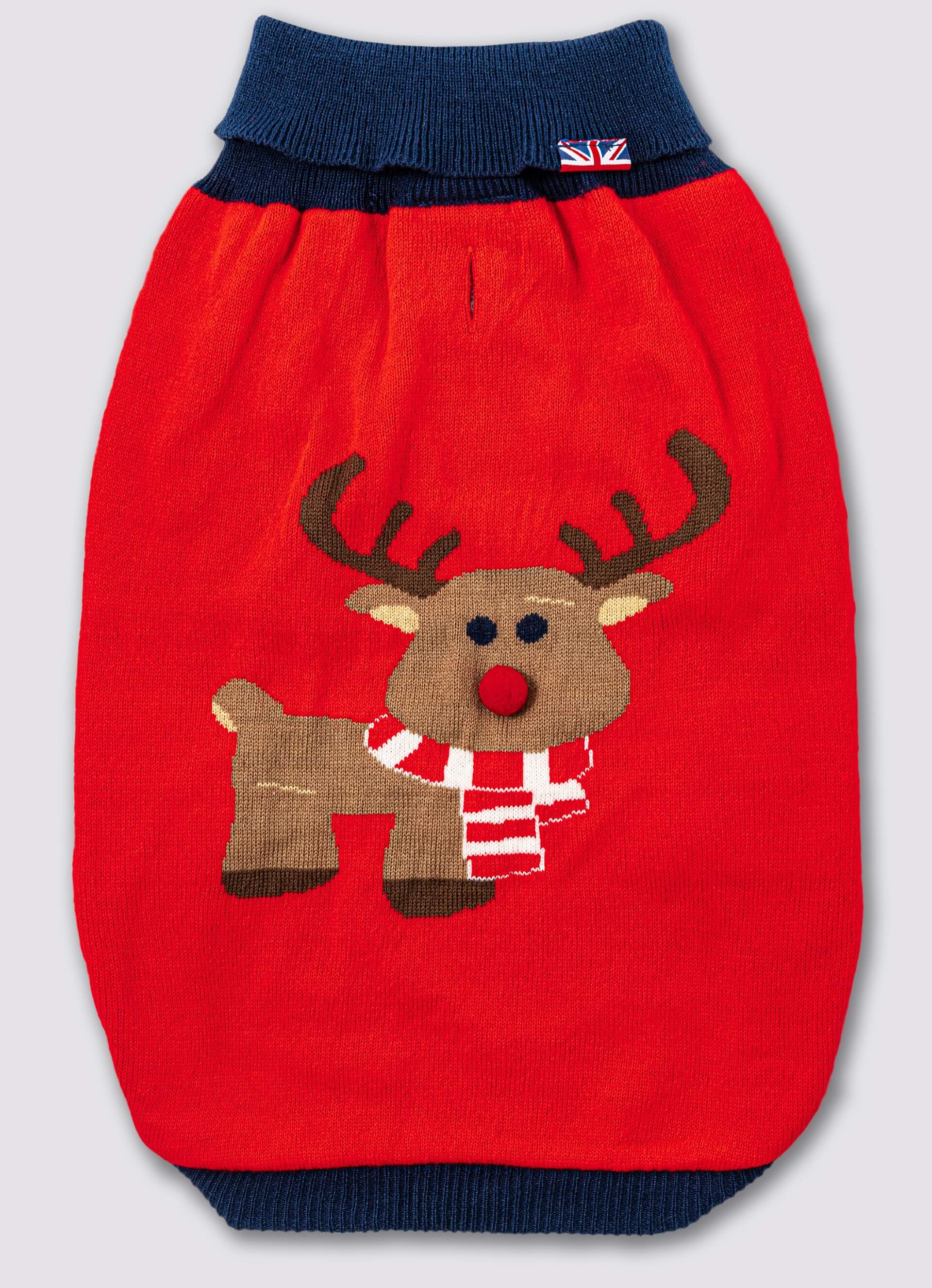 Christmas Dog Sweater - Reindeer