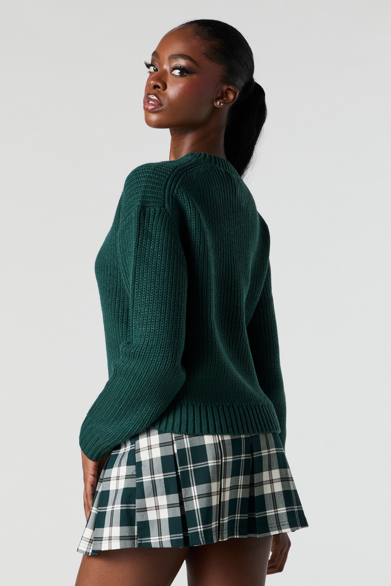 Chunky Knit Drop Shoulder Sweater