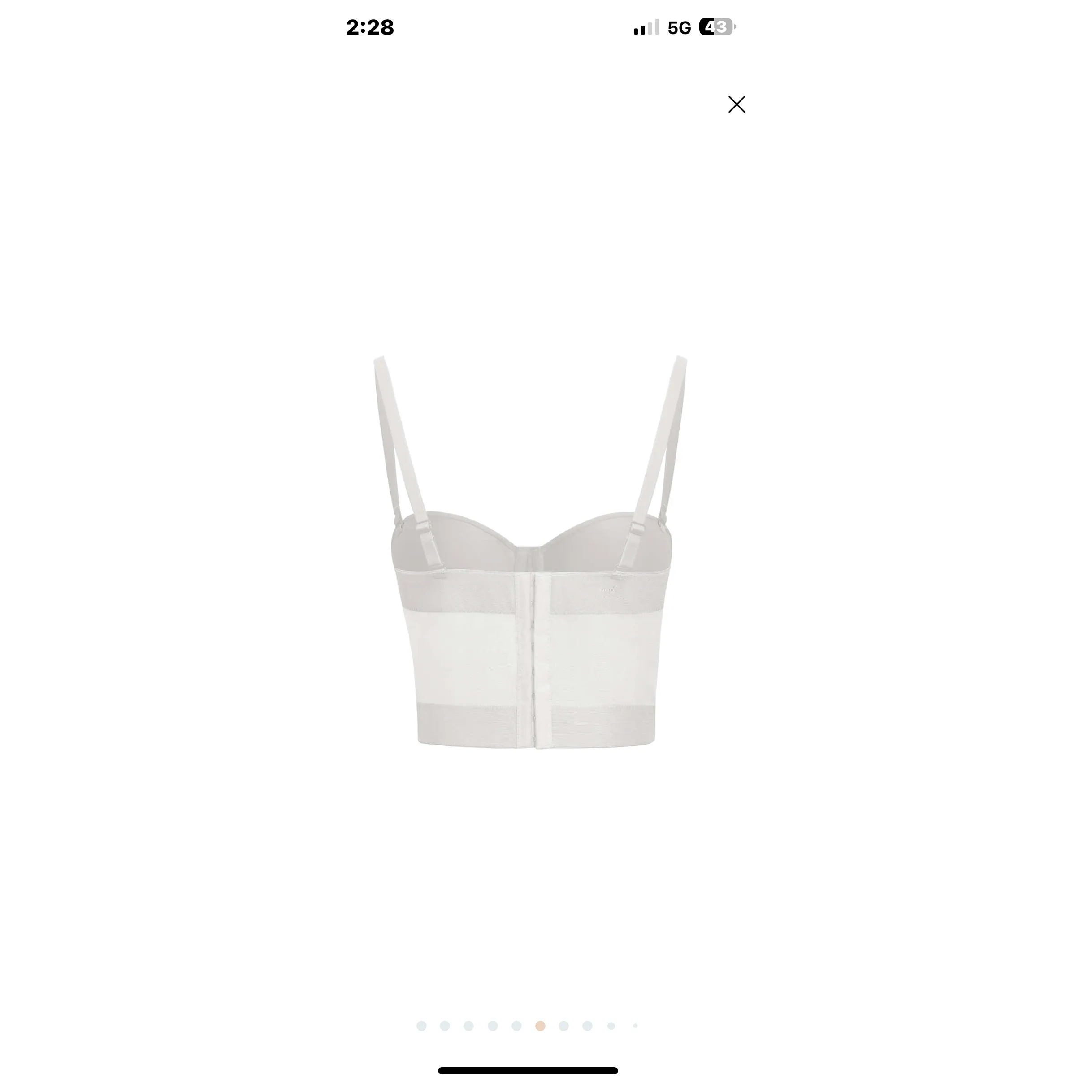 Corset mesh push up bra