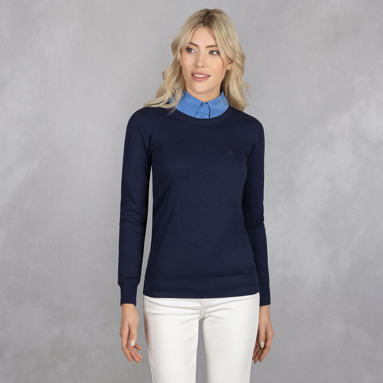 Cotton Pullover Round Neck Women