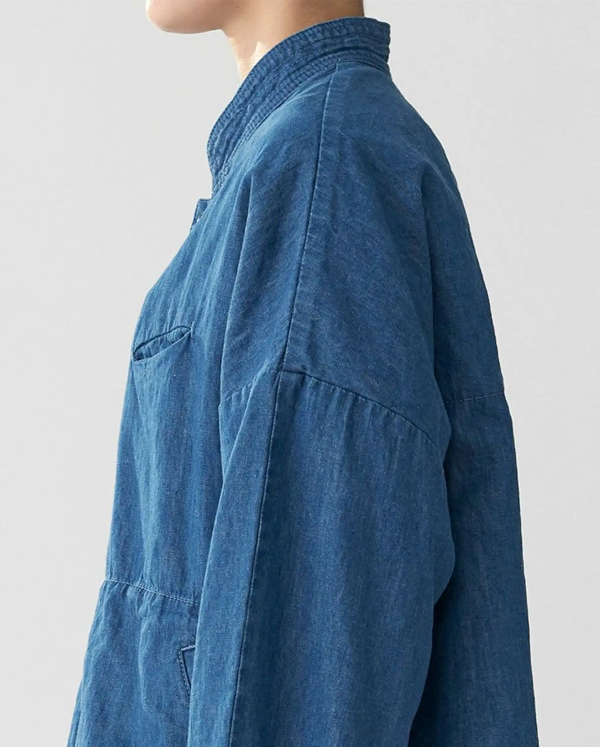 COVERALL DENIM JACKET / BLUE