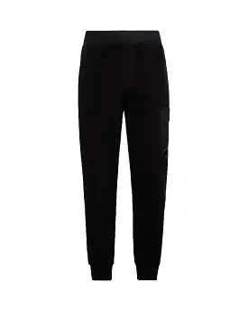 CP Company Reverse Brushed & Emerized Diagonal Fleece Sweatpant Nero