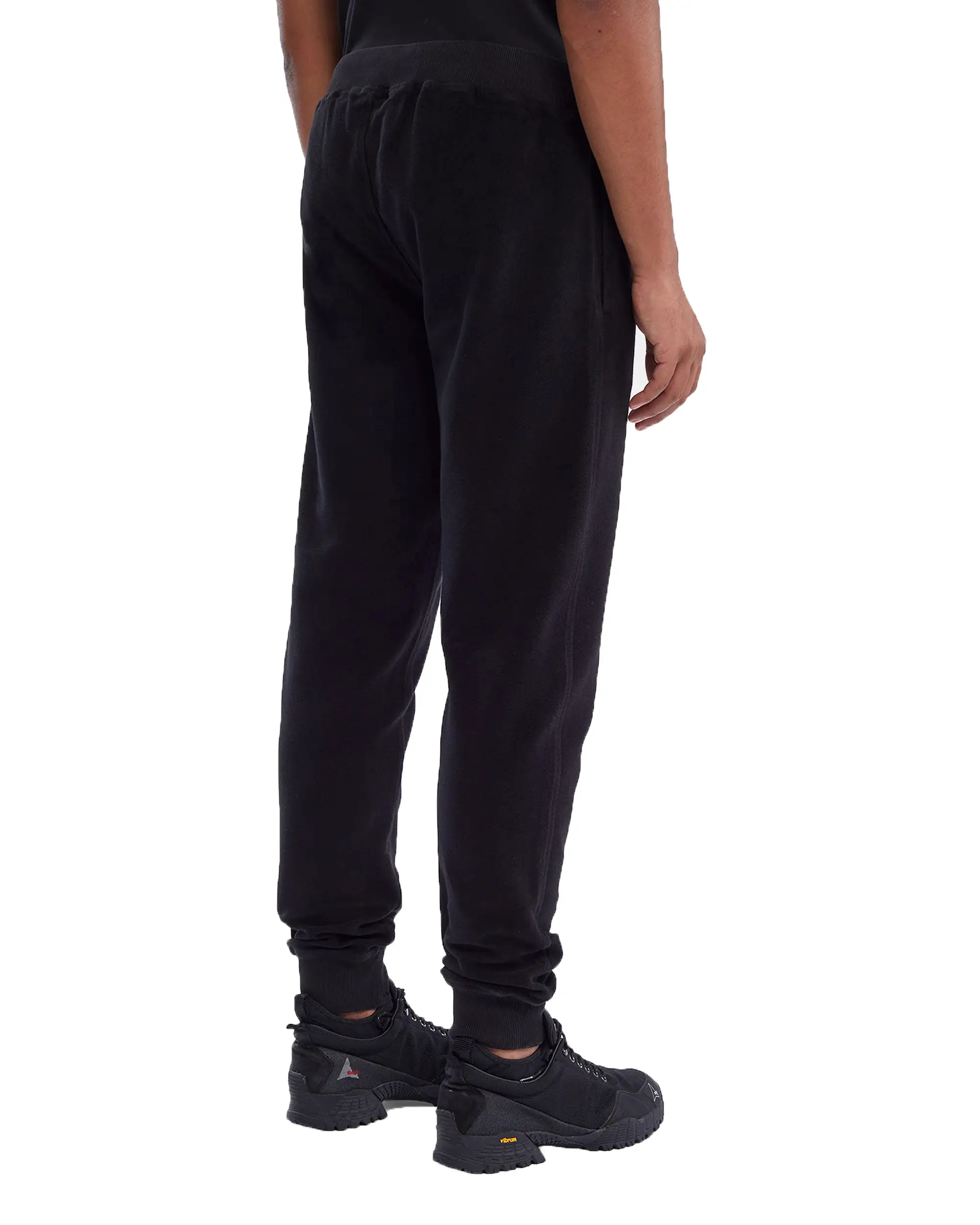 CP Company Reverse Brushed & Emerized Diagonal Fleece Sweatpant Nero