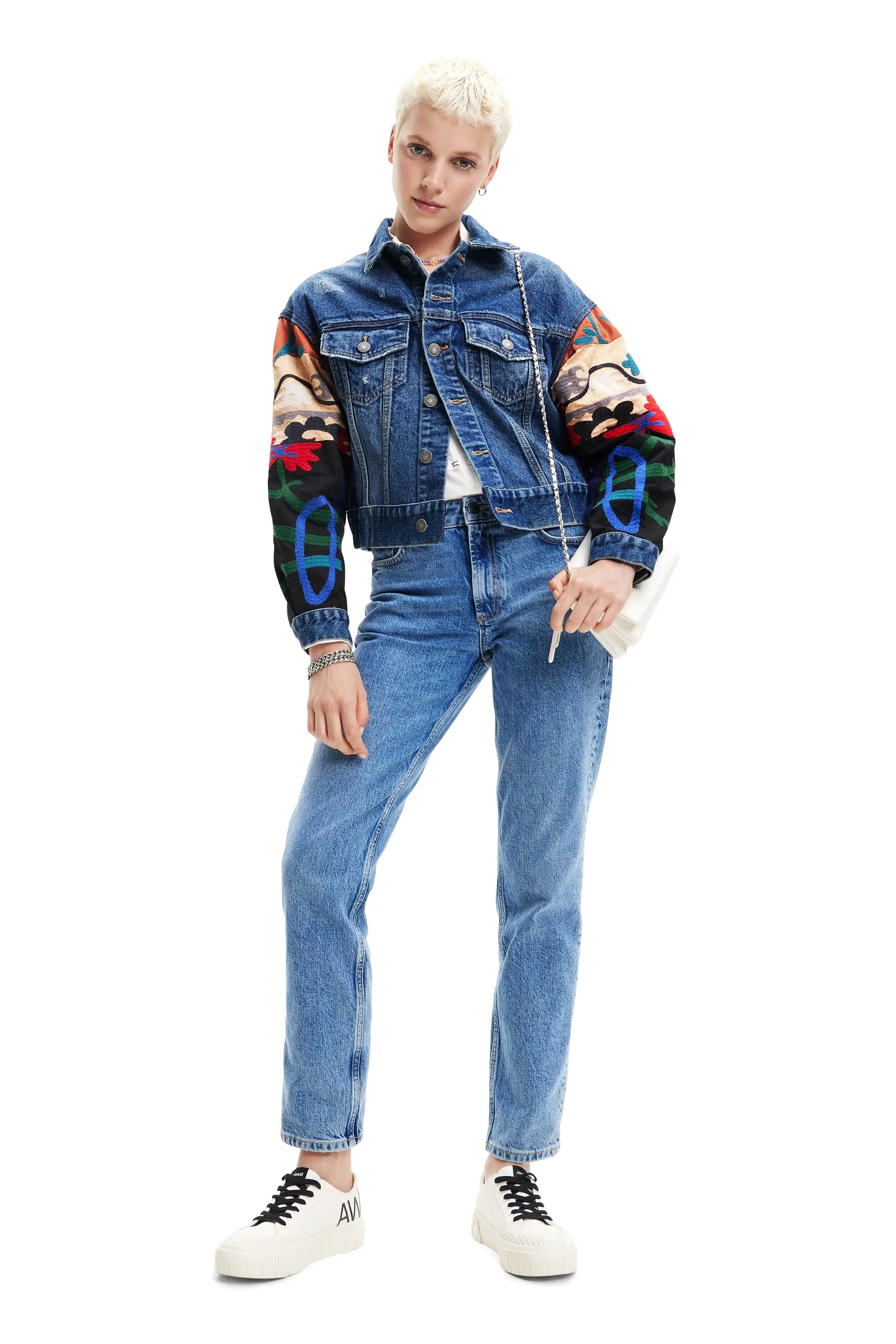 Desigual Sebastiana Crop Denim Jacket