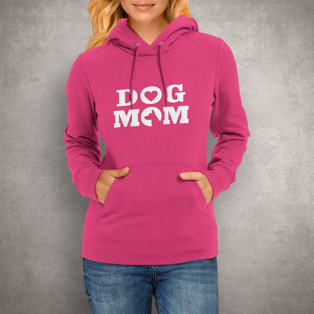 Dog Mom Heart Dog Hoodie