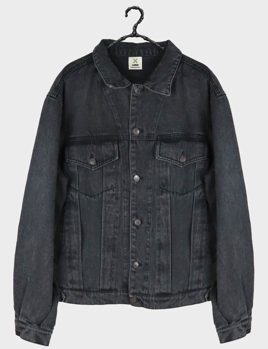 DRAGON DENIM JACKET - BLACK