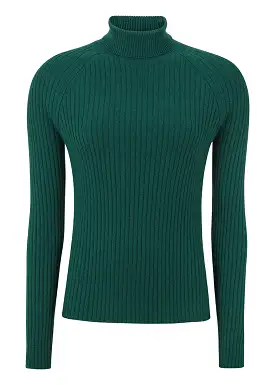 Esmé Studios June Roll Neck Knit ES322-206 Strik - Rain Forest