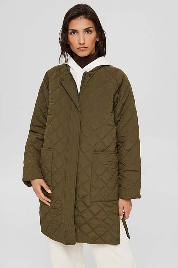 Esprit Diamond Quilted Coat