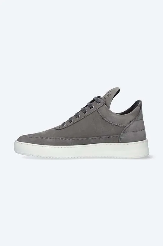 Filling Pieces suede sneakers Low Top Ripple Nubuck gray color 25122842002