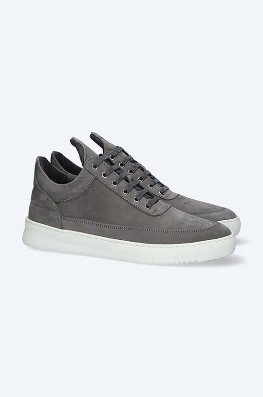 Filling Pieces suede sneakers Low Top Ripple Nubuck gray color 25122842002