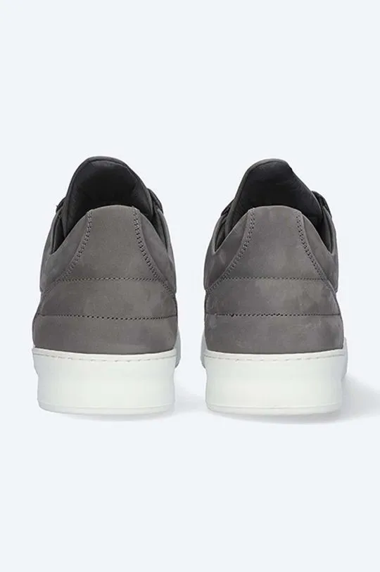 Filling Pieces suede sneakers Low Top Ripple Nubuck gray color 25122842002