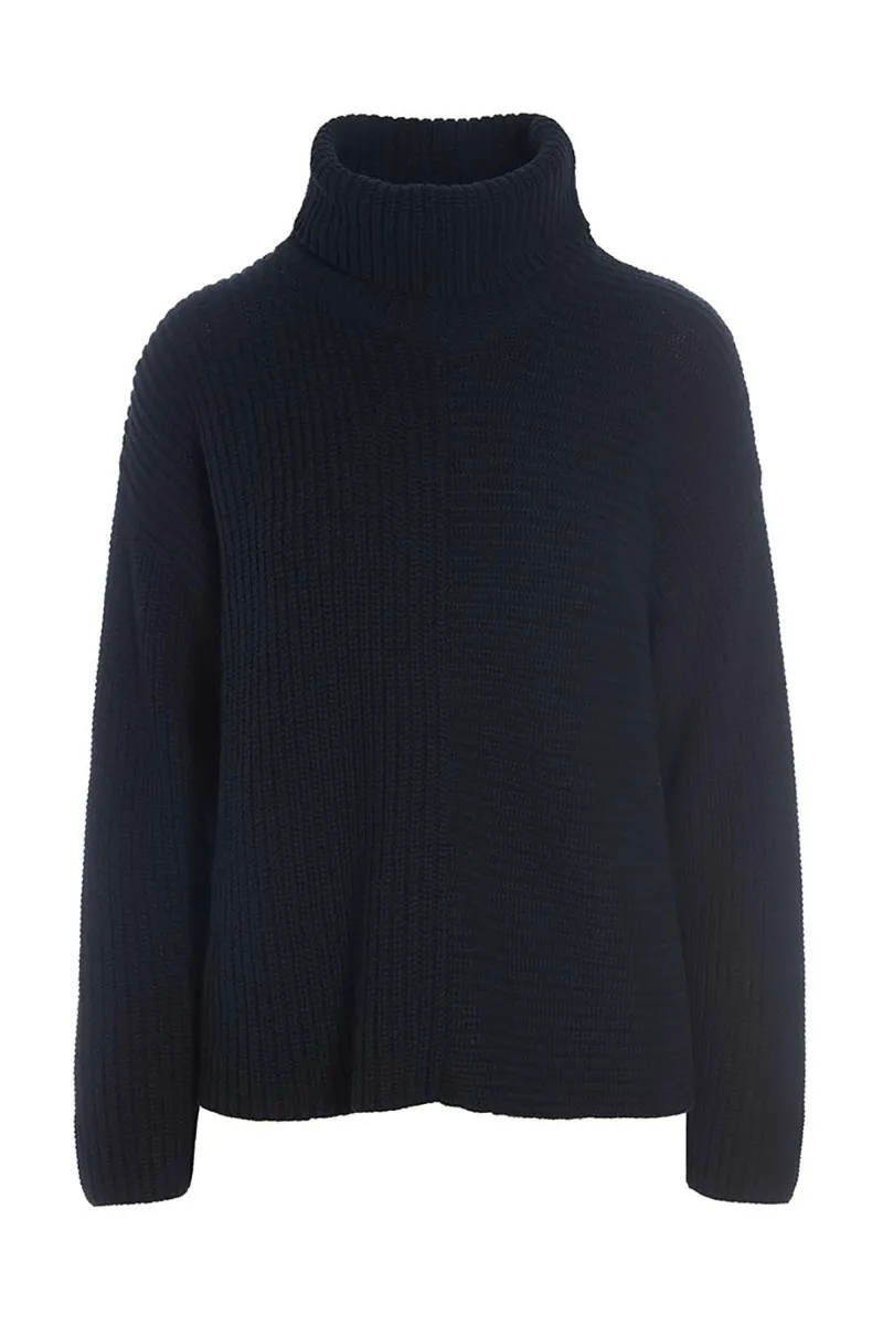 Gamine knit turtleneck pullover