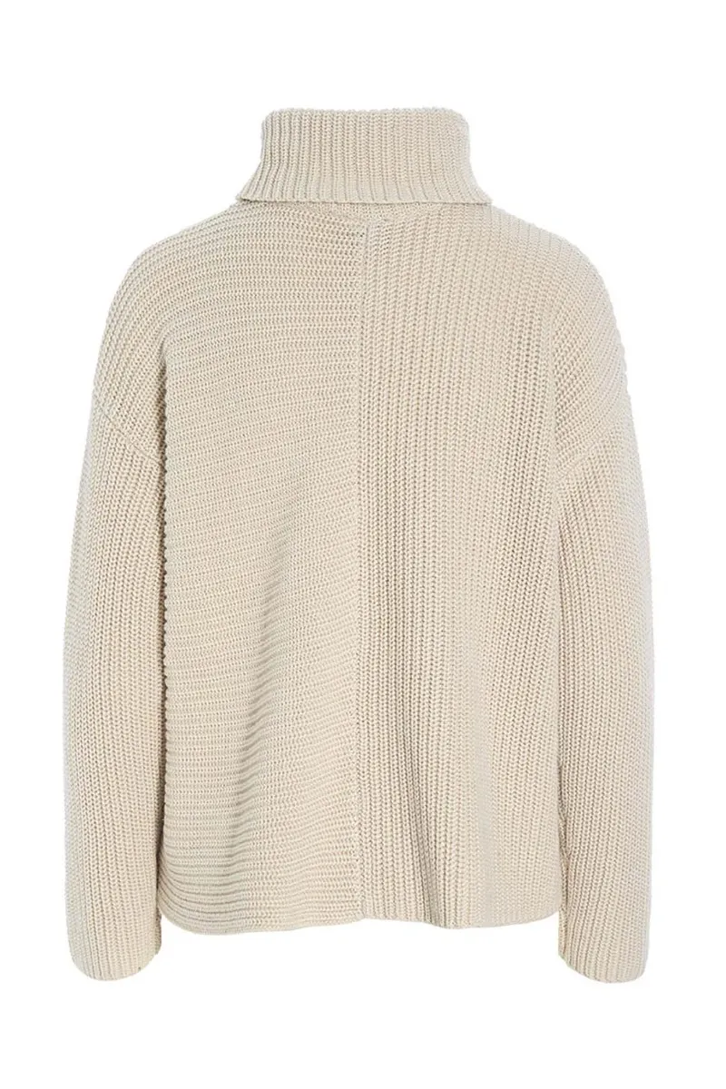 Gamine knit turtleneck pullover