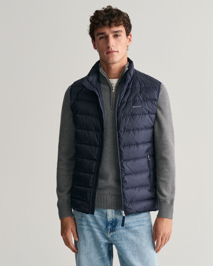 Gant 343190 Mens Light Down Gilet Navy