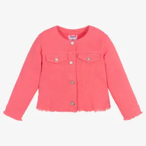 Girls Pink Denim Jacket