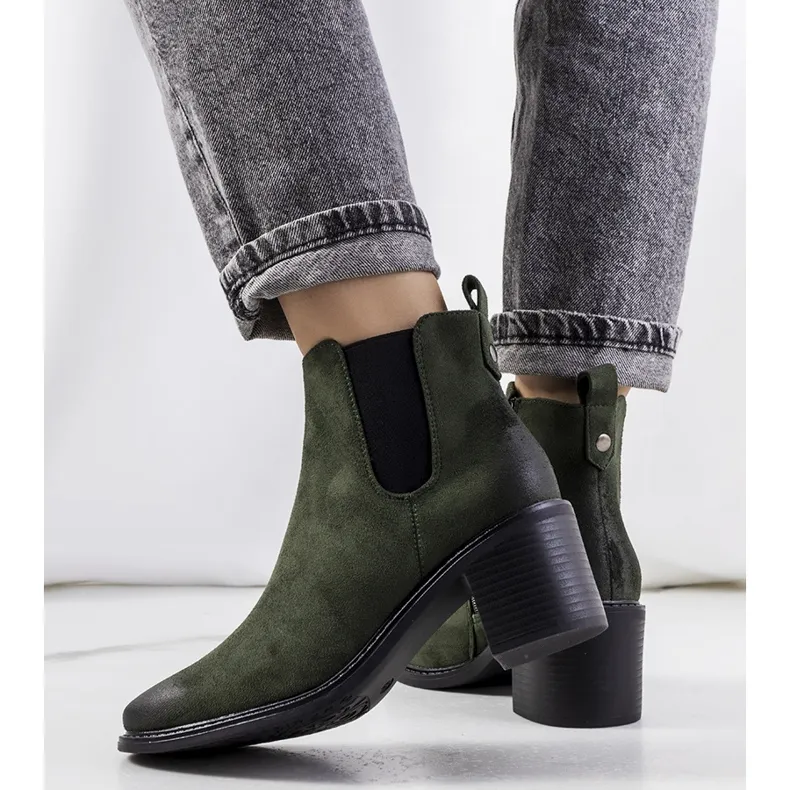 Green Aston boots