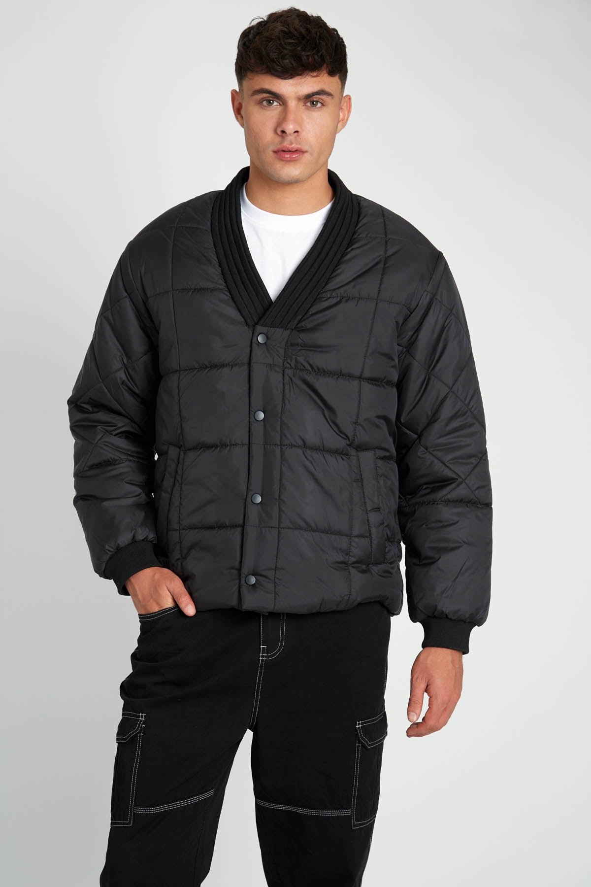 GROVE PUFFER JACKET WITH KIMONO NECK