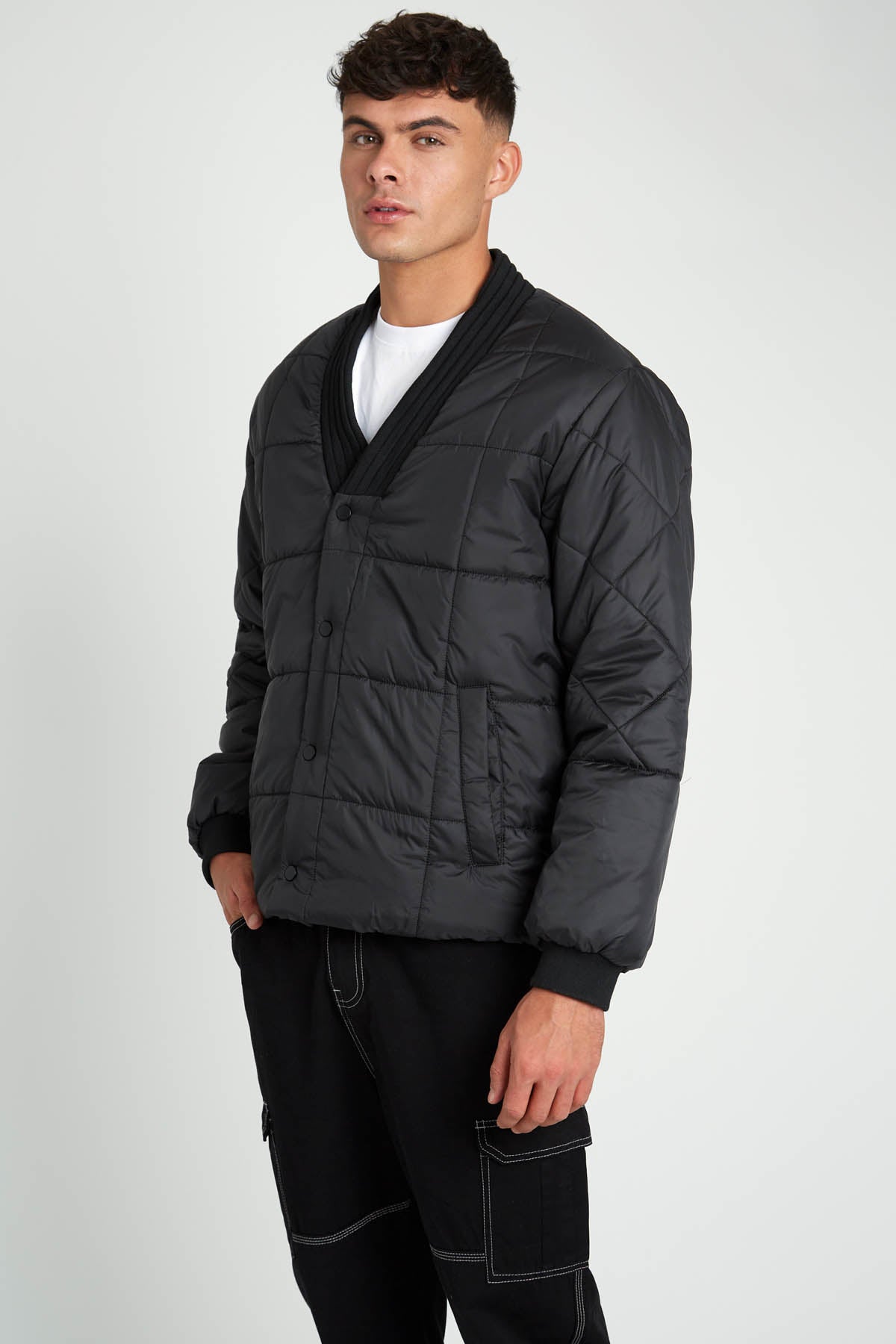 GROVE PUFFER JACKET WITH KIMONO NECK