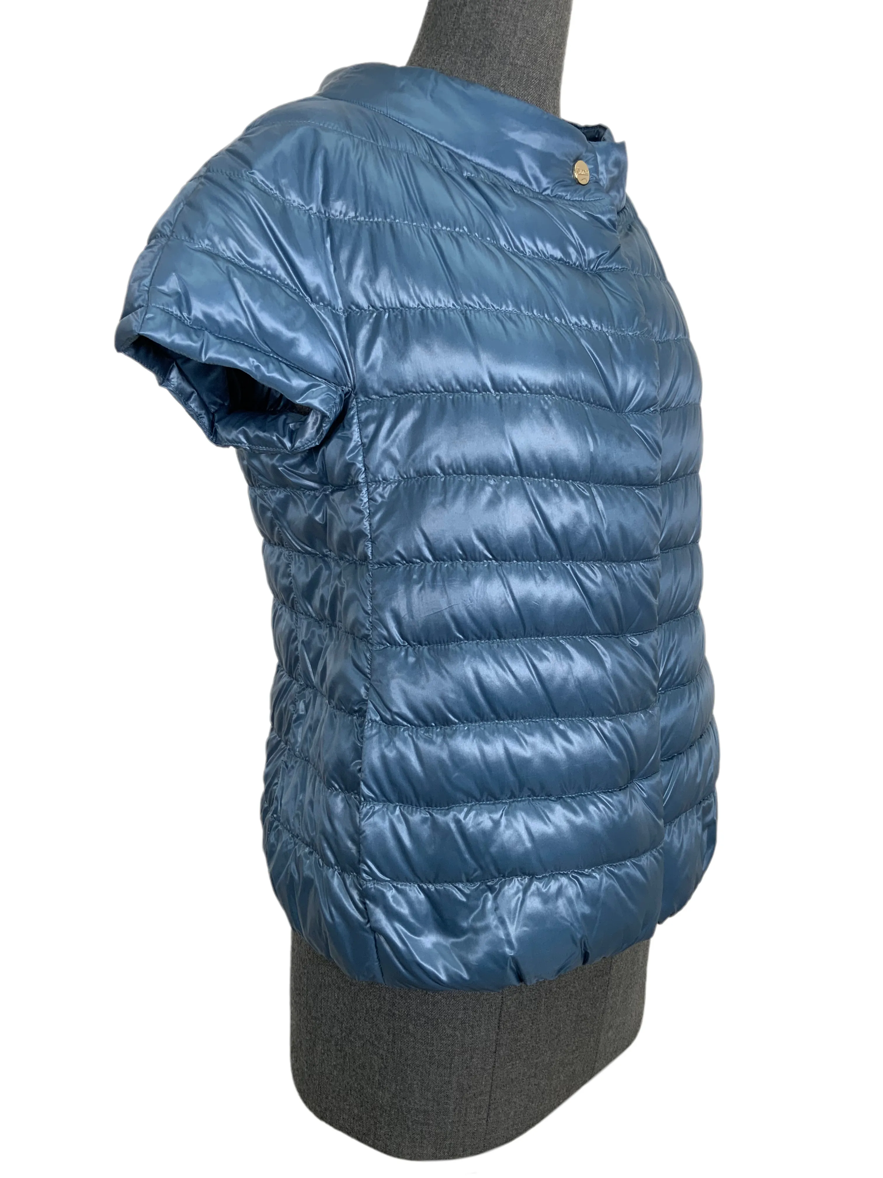 Herno Cap Sleeve Quilted Down Puffer Jacket Size M