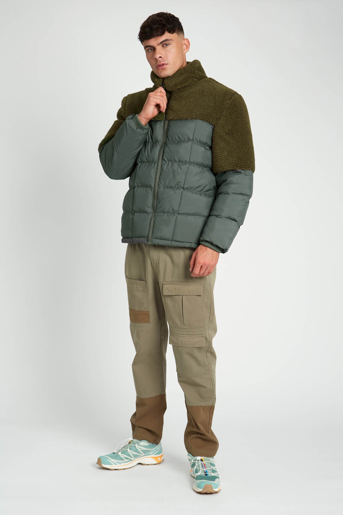 HIGGINS SHERPA TRIM PUFFER JACKET