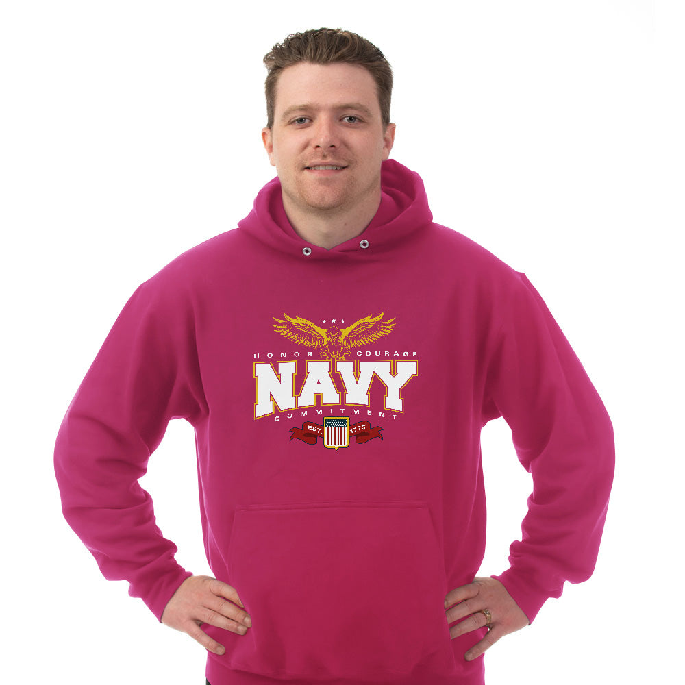 Hoodie Honor Courage Navy